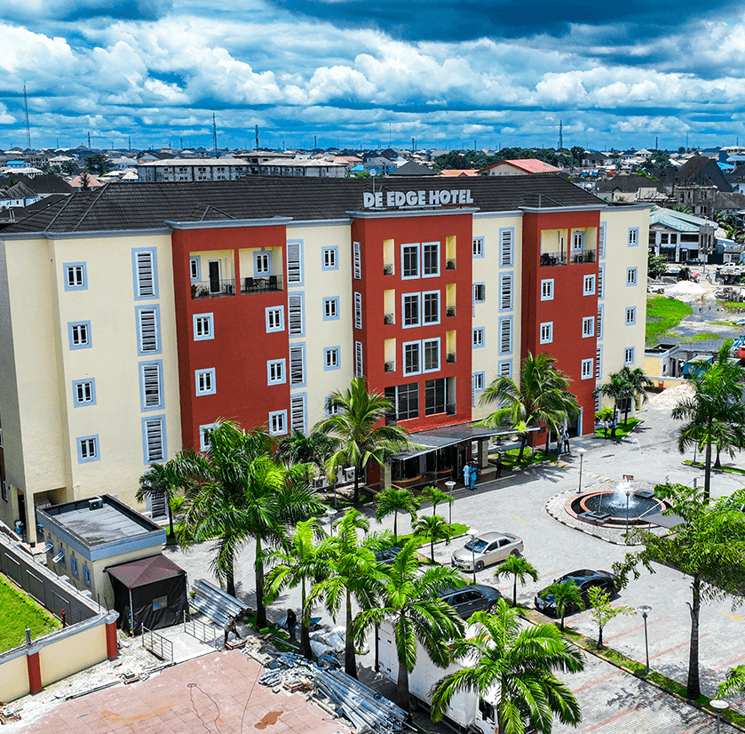 Hotel Building Drone View